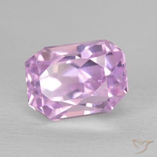 Kunzite Rosa porpora reale naturale da 2.12 ct, Ottagonale / Taglio smeraldo, VS
