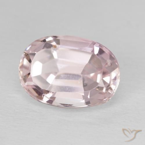 Kunzite rosa fenicottero naturale da 5.48 ct, Ovale, VS