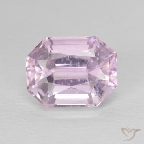 5.19ct Naturale Rosa chiaro Kunzite, Taglio smeraldo, VS
