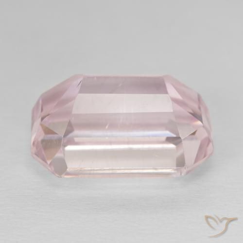 Kunzite Rosa chiaro naturale da 15.55 ct, Ottagonale / Taglio smeraldo, VS