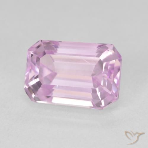 Kunzite Tono rosa ciliegia naturale da 3.87 ct, Ottagonale / Taglio smeraldo, VVS