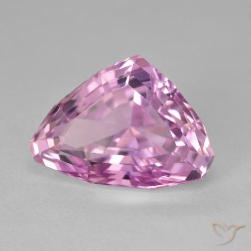Kunzite Rosa viola reale molto chiaro naturale da 10.82 ct, Forma a pera, VVS