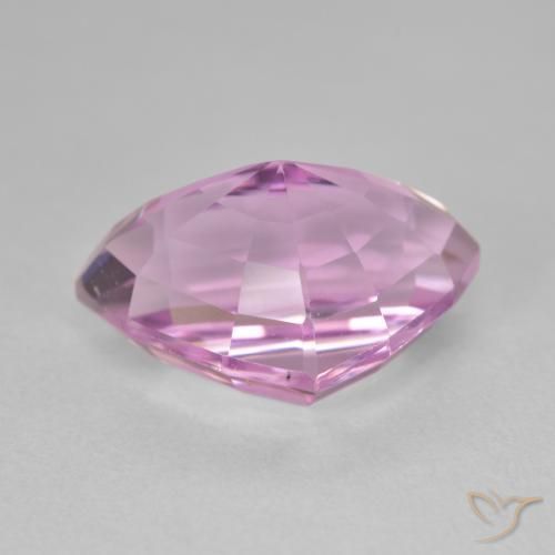 Kunzite Rosa viola reale molto chiaro naturale da 10.82 ct, Forma a pera, VVS