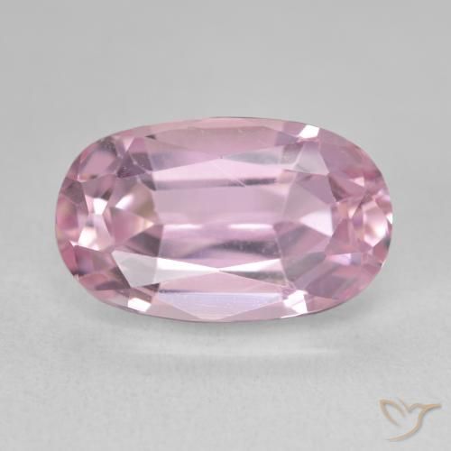 Kunzite Rosa chiaro naturale da 10.04 ct, Ovale, VVS-VS