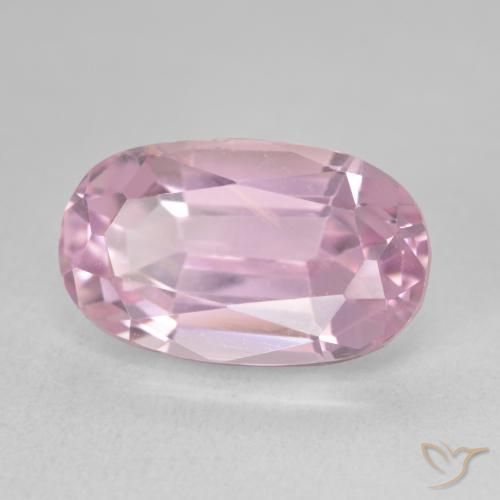 Kunzite Rosa chiaro naturale da 10.04 ct, Ovale, VVS-VS