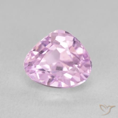 Kunzite Viola medio naturale da 2.40 ct, Forma a pera, VVS-VS