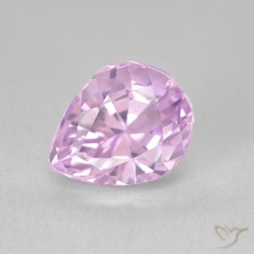 3.68ct Naturale Viola medio Kunzite, Forma a pera, VVS-VS