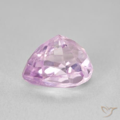 Kunzite Viola medio naturale da 3.68 ct, Forma a pera, VVS-VS