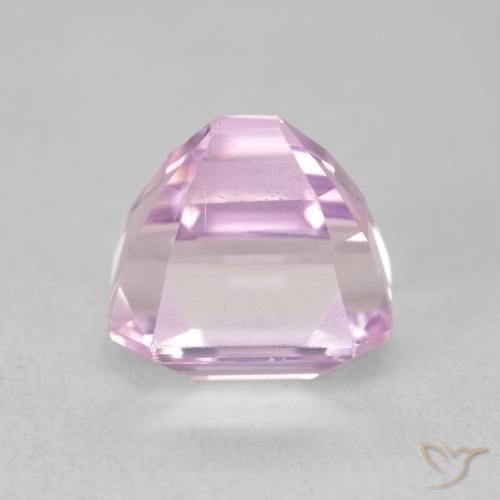 Kunzite Viola medio naturale da 3.29 ct, Ottagonale / Taglio smeraldo, VVS-VS