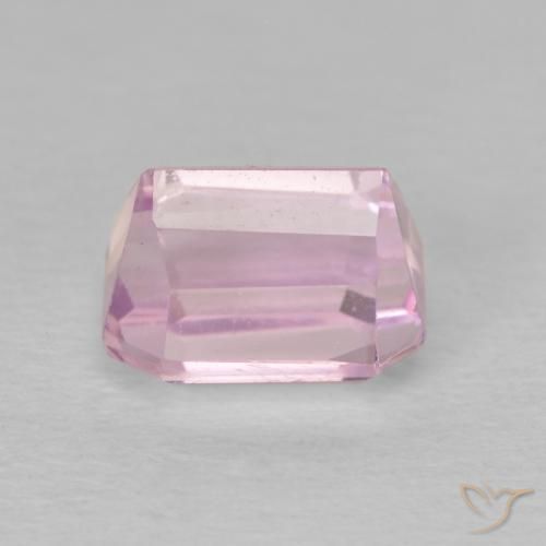 Kunzite Rosa Molto Chiaro naturale da 3.02 ct, Ottagonale / Taglio smeraldo, VVS-VS