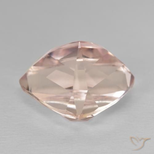 Kunzite Rosa chiaro naturale da 14.35 ct, Taglio trillion, VVS-VS