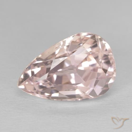 10.49ct Naturale rosa fenicottero Kunzite, Forma a pera, VVS-VS