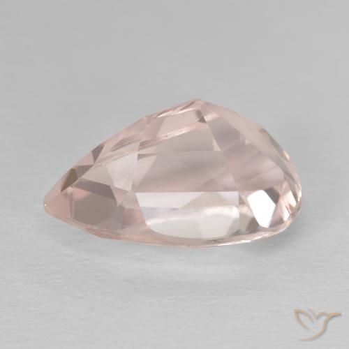 Kunzite rosa fenicottero naturale da 10.49 ct, Forma a pera, VVS-VS