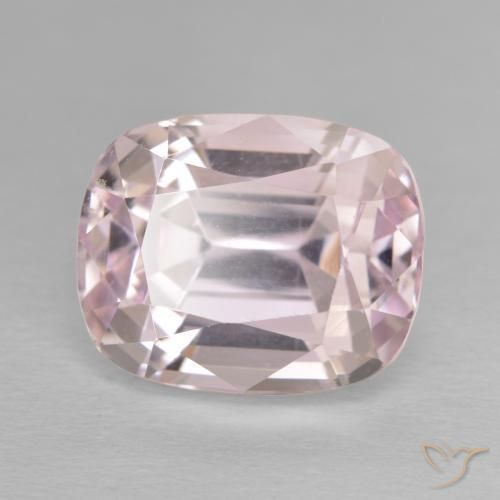 Kunzite Rosa Molto Chiaro naturale da 11.80 ct, Cuscino, VVS-VS