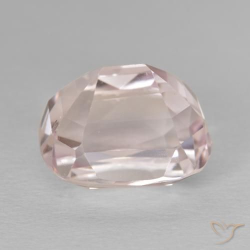 Kunzite Rosa Molto Chiaro naturale da 11.80 ct, Cuscino, VVS-VS