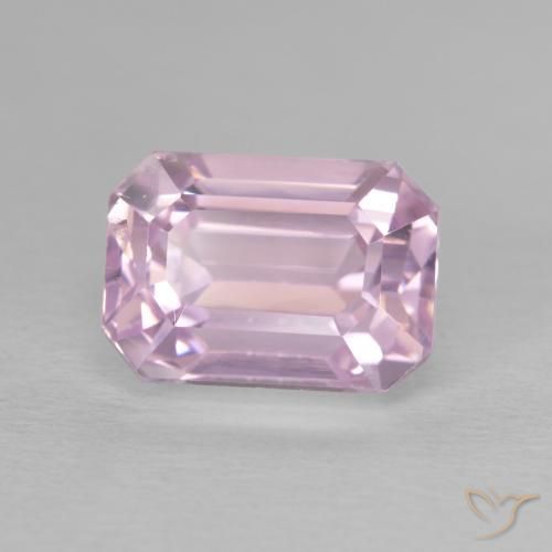 Kunzite Rosa Chiaro Bubblegum naturale da 4.73 ct, Ottagonale / Taglio smeraldo, VVS-VS