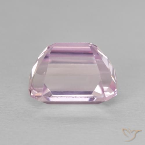 Kunzite Rosa Chiaro Bubblegum naturale da 4.73 ct, Ottagonale / Taglio smeraldo, VVS-VS
