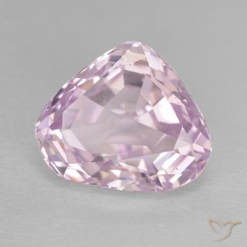 Kunzite Rosa viola naturale da 8.37 ct, Forma a pera, VVS-VS