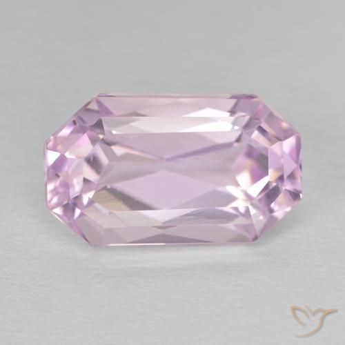 8.81ct Naturale Medium Light-Pink Kunzite, Taglio smeraldo, VVS-VS