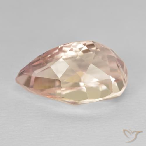 Kunzite Rosa medio naturale da 11.21 ct, Forma a pera, VVS-VS
