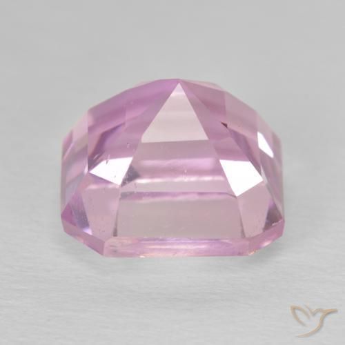 Kunzite Rosa chiaro naturale da 8.13 ct, Ottagonale / Taglio smeraldo, VS