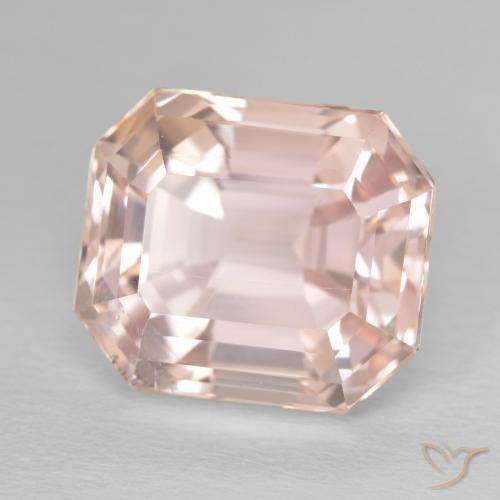 Kunzite Rosa medio naturale da 11.86 ct, Ottagonale / Taglio smeraldo, VS