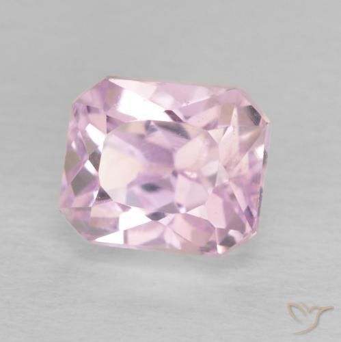Kunzite Rosa chiaro naturale da 1.71 ct, Ottagonale / Taglio smeraldo, VS