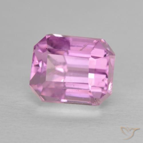 Kunzite Rosa chiaro naturale da 2.49 ct, Ottagonale / Taglio smeraldo, VS
