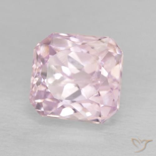 Kunzite Rosa chiaro naturale da 2.48 ct, Ottagonale / Taglio smeraldo, VS