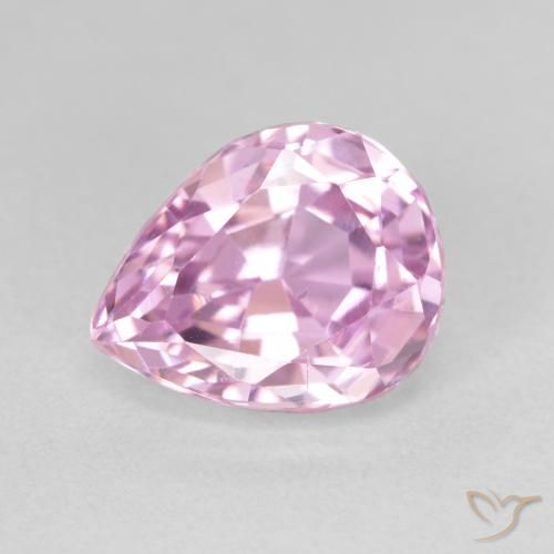 5.15ct Naturale Rosa Ciliegia Kunzite, Forma a pera, VS