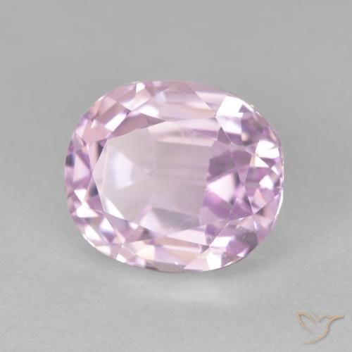 Kunzite Rosa chiaro naturale da 6.11 ct, Ovale, VS