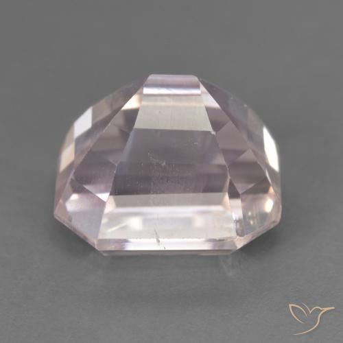Kunzite rosa fenicottero naturale da 5.69 ct, Ottagonale / Taglio smeraldo, VS
