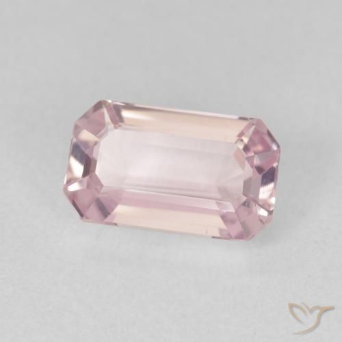 Kunzite Rosa chiaro naturale da 2.53 ct, Ottagonale / Taglio smeraldo, VS