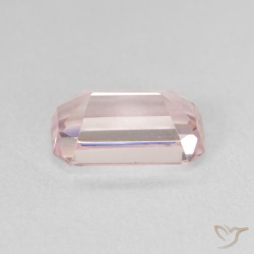 Kunzite Rosa chiaro naturale da 2.53 ct, Ottagonale / Taglio smeraldo, VS