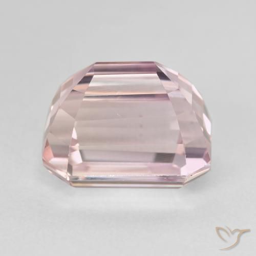 Kunzite Rosa chiaro naturale da 10.00 ct, Ottagonale / Taglio smeraldo, VVS
