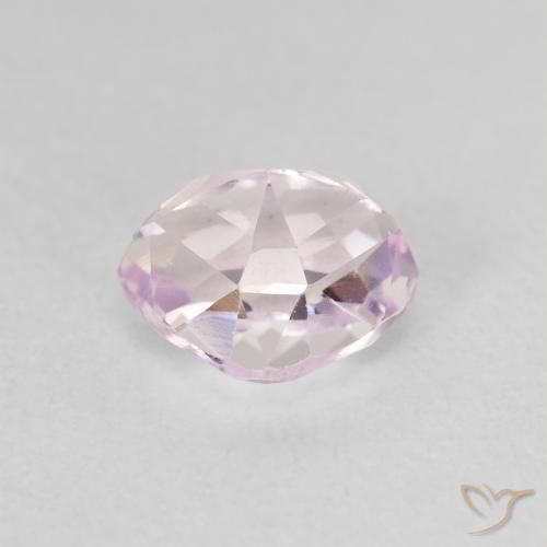 Kunzite Rosa chiaro naturale da 1.76 ct, Forma a pera, VVS