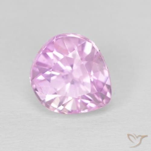 Kunzite Rosa Molto Chiaro naturale da 3.38 ct, Forma a pera, VS