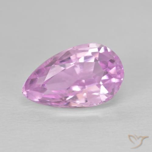 4.50ct Naturale Tono rosa ciliegia Kunzite, Forma a pera, VS