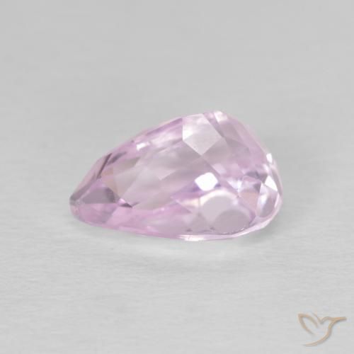 Kunzite Rosa viola naturale da 2.96 ct, Forma a pera, VS