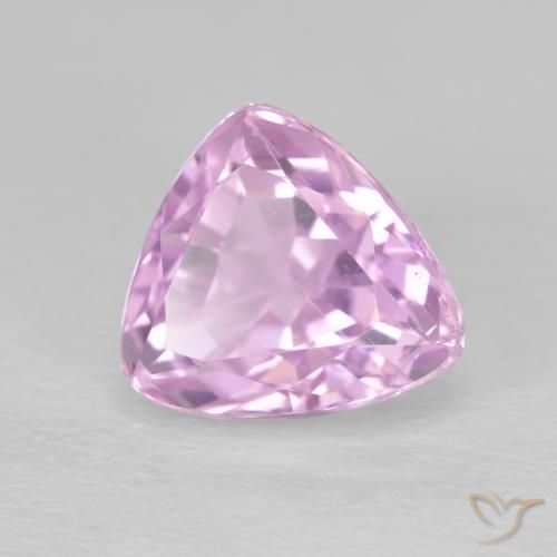 Kunzite Rosa viola reale molto chiaro naturale da 5.02 ct, Taglio trillion, VS