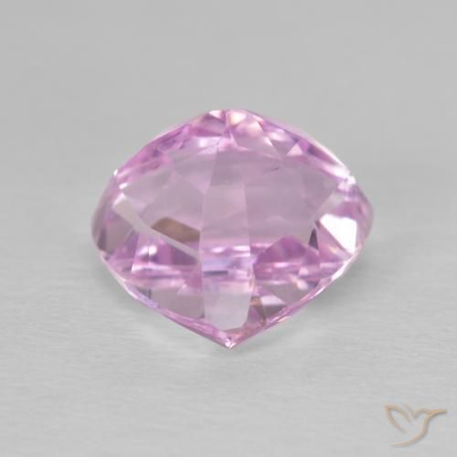 Kunzite Rosa viola reale molto chiaro naturale da 5.02 ct, Taglio trillion, VS