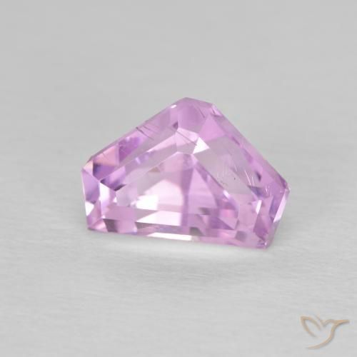 Kunzite Rosa viola reale molto chiaro naturale da 2.74 ct, Taglio a fantasia, VS