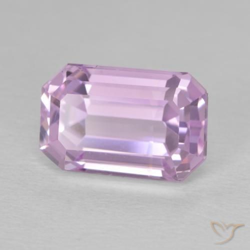 Kunzite Rosa porpora reale naturale da 8.33 ct, Ottagonale / Taglio smeraldo, VS