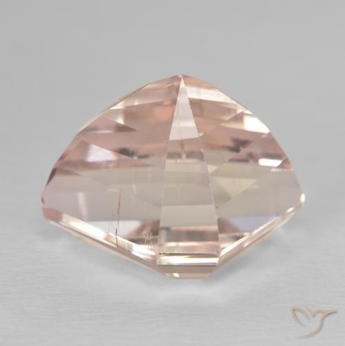 Kunzite Rosa Molto Chiaro naturale da 10.02 ct, Taglio a fantasia, VS