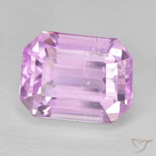 Kunzite Rosa medio naturale da 13.39 ct, Ottagonale / Taglio smeraldo, VS