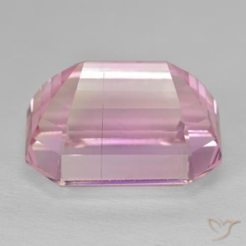 Kunzite Rosa hot naturale da 29.93 ct, Ottagonale / Taglio smeraldo, VS