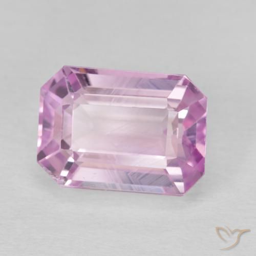 Kunzite Rosa medio naturale da 7.13 ct, Ottagonale / Taglio smeraldo, VS