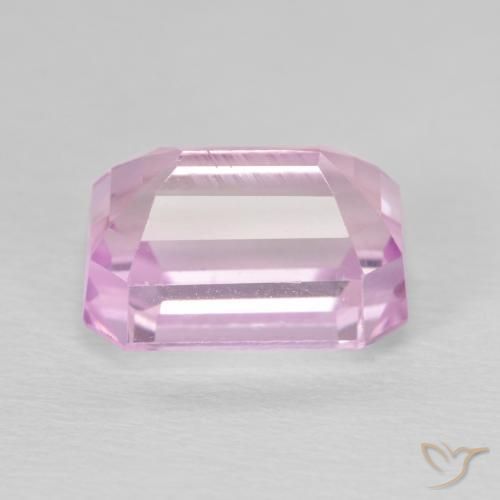 Kunzite Rosa medio naturale da 7.13 ct, Ottagonale / Taglio smeraldo, VS
