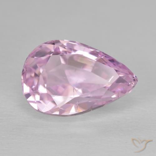 Kunzite Rosa medio naturale da 8.05 ct, Forma a pera, VS