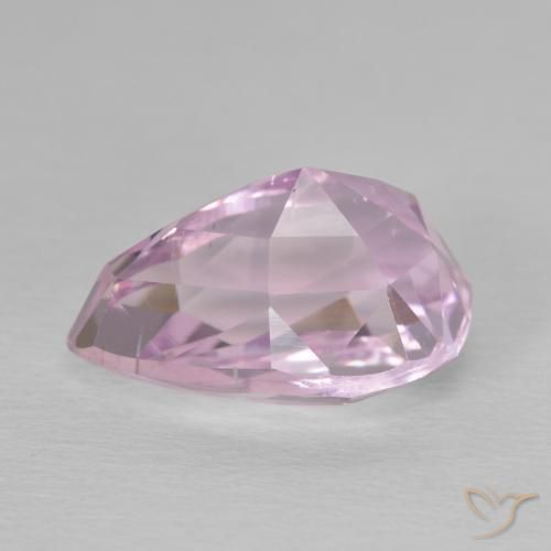 Kunzite Rosa medio naturale da 8.05 ct, Forma a pera, VS